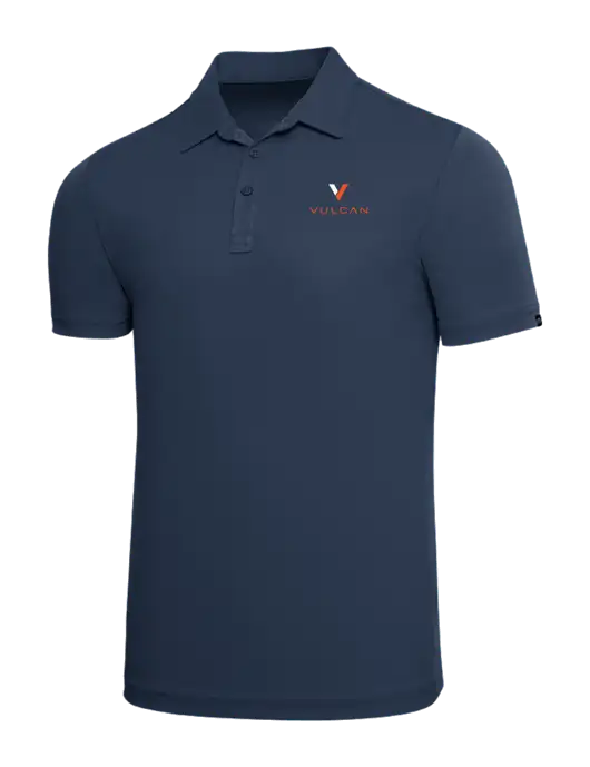 TravisMathew Navy Solid Oceanside Polo w/Vulcan Logo