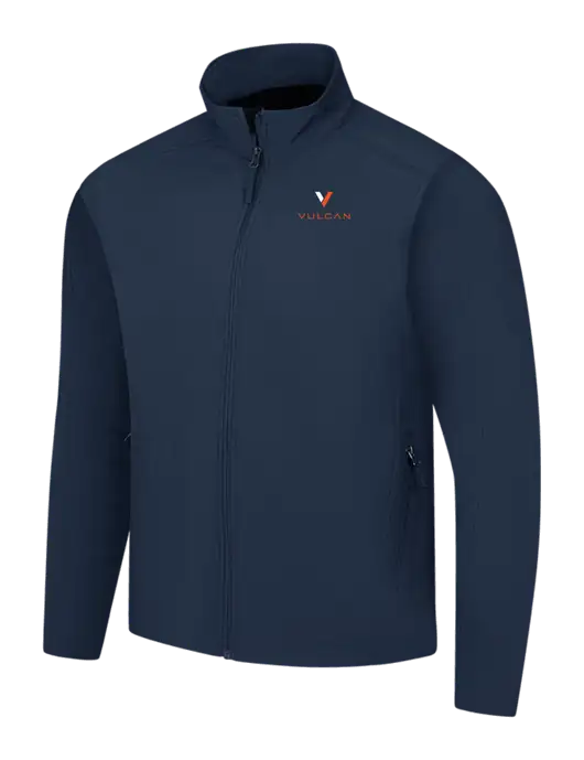 Navy Core Soft Shell Jacket w/Vulcan Logo