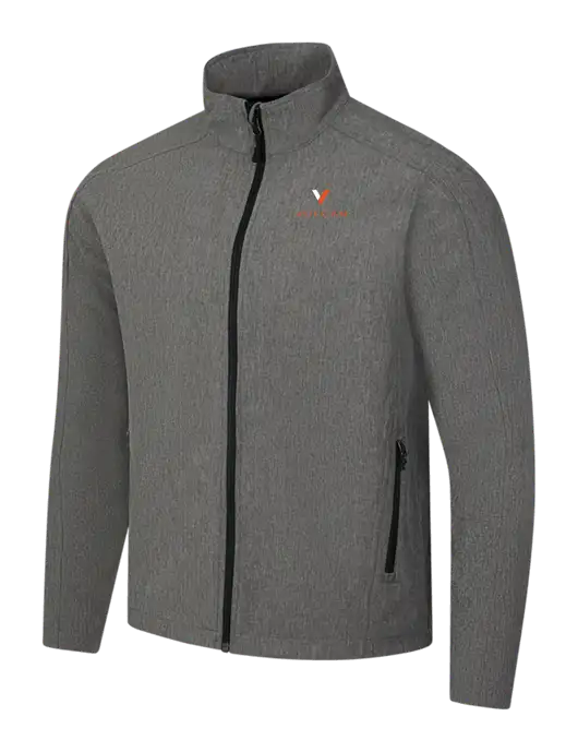 Medium Grey Heather Core Soft Shell Jacket w/Vulcan Logo