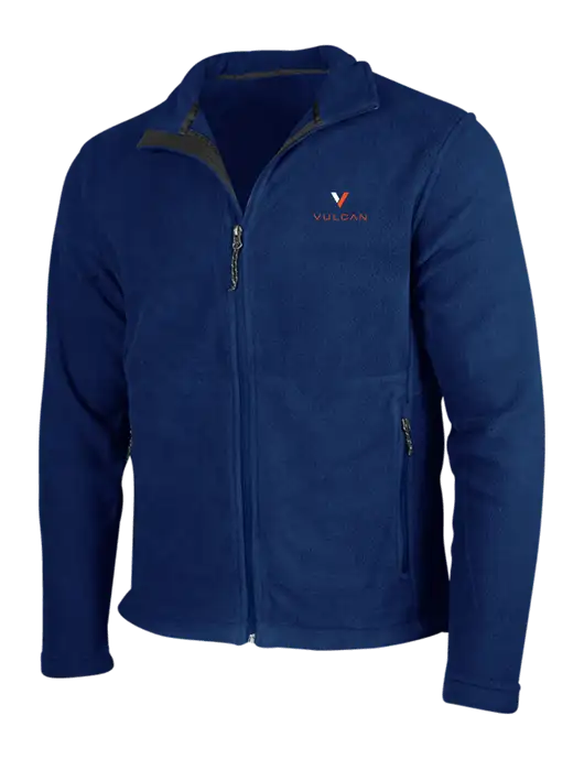 Navy Fleece Jacket w/Vulcan Logo