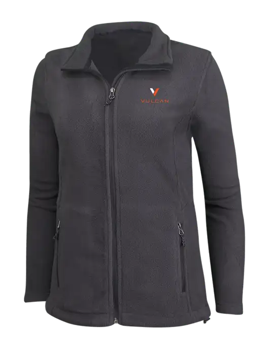 Womens Fleece Dark Grey Jacket w/Vulcan Logo