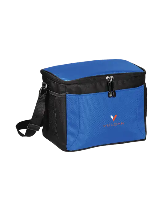 12 Can Twilight Blue/Black Cube Cooler  w/Vulcan Logo