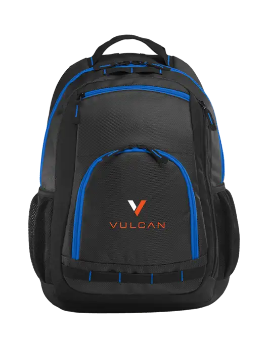 Xtreme Black/Dark Grey/Royal Blue Backpack w/Vulcan Logo