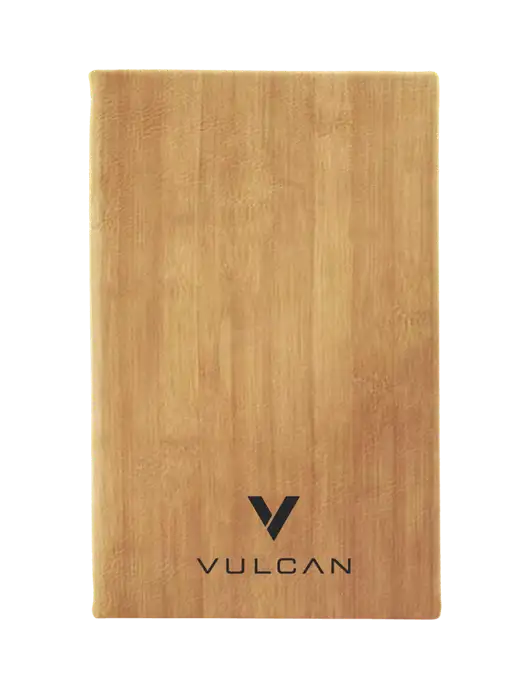 Bamboo Leatherette 5.25 x 8.25 Journal w/Vulcan Logo