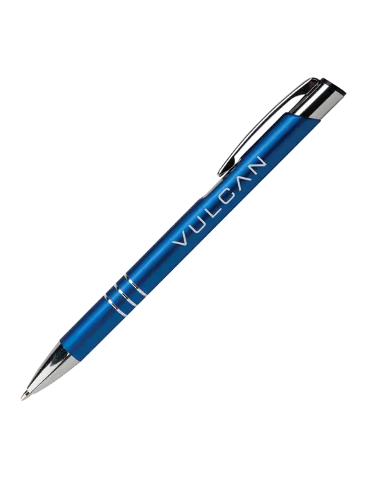 Laurent Blue Pen - Black Ink w/Vulcan Logo