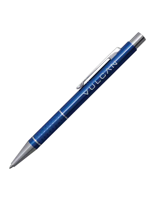 St George Blue Pen - Blue Ink w/Vulcan Logo